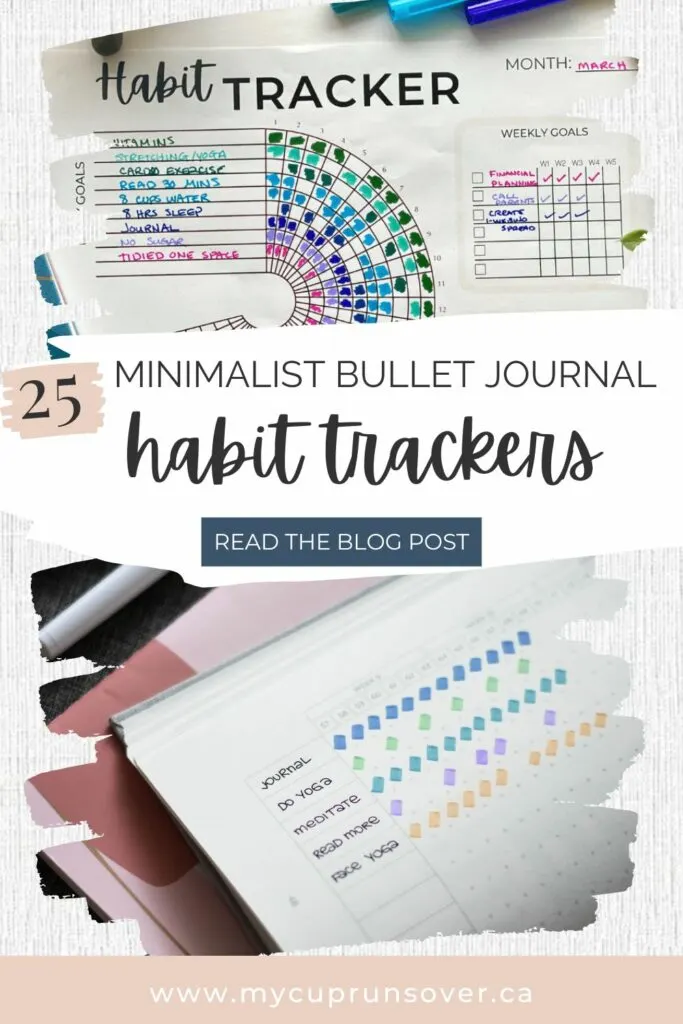 25 Creative Minimalist Bullet Journal Habit Tracker Spreads to